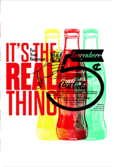 COCA-COLA Bilježnica A4, kvadratići, meki uvez