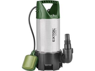 EXTOL PREMIUM Potopna pumpa 414162, za prljavu vodu, 1100 W, 15000 l/h, nehrđajući čelik