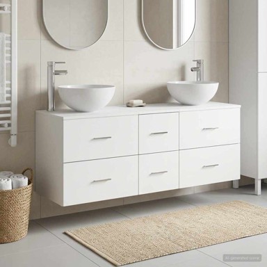 Set kupaonskih ormarića 3 kom 49,5 x 35 x 63 cm, bijeli