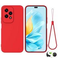 HQ Premium Quality Protuklizna silikonska maskica za Honor 200 Lite Mat Crvena