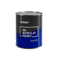 HB BODY Brzosušeća 2K akrilna boja SR 1 L, srebrna, 2K Acrylic Paint SR