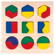 Dječja geometrijska slagalica, oblici i boje