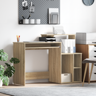 Radni stol s pohranom 120,5x44x88,5 cm od konstruiranog drva, sonoma hrast