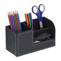 NORTHIX Organizator za stol od umjetne kože s 3 pretinca