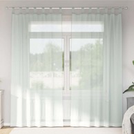 Voile zavjese s petljama 2 kom. 140 x 245 cm, svjetlosiva