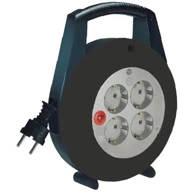 BRENNENSTUHL Kabelski kolut Vario, 5 m, 4 utičnice, crna