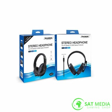 DOBE Slušalice za PS4, Xbox One, Nintendo Switch 3.5m, crne