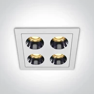 ONE LIGHT Ugradbena svjetiljka led 10w warm white ip20 bijela dm50110h/w/w