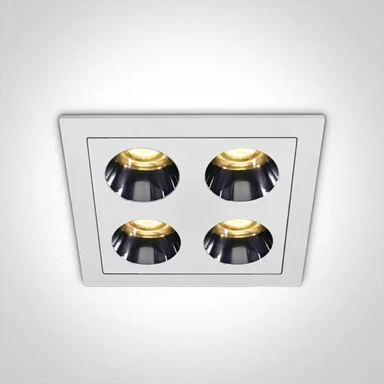 ONE LIGHT Ugradbena svjetiljka led 10w warm white ip20 bijela dm50110h/w/w