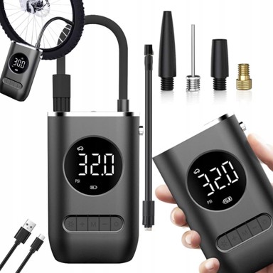VERKGROUP Električni kompresor, 2000 mAh, do 10 bar, LCD zaslon
