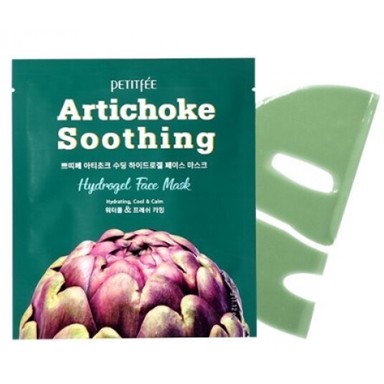 PETITFEE Hidrogel maska za lice s artičokom Artichoke Soothing Hydrogel Face Mask 1 kom 32 g