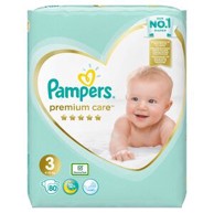 PAMPERS Premium Care, veličina 3, 60 Pelena, 6kg-10kg