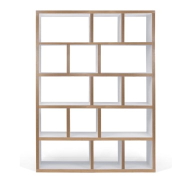 TEMAHOME Bijela/u prirodnoj boji biblioteka 150x198 cm Berlin