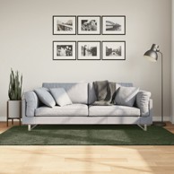 Tepih Huarte kratkih vlakana mekani i perivi zeleni 100x200 cm