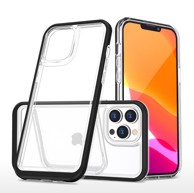 HURTEL Maskica Clear 3in1 za iPhone 13 Pro, crna