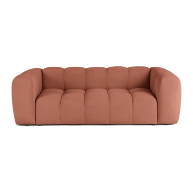 BONAMI SELECTION Baršunasti sofa boja terakote 225 cm Cube, 225x96x70,05 cm