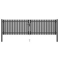 Vrata za vrtnu ogradu čelična 4 x 1,25 m antracit