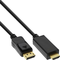 INLINE HDMI na DisplayPort adapter 17184I, 1,5 m, crni