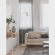 NOVA LUCE Paz stajaća lampa e27 /ip20/zlatna & bijela nl9426653