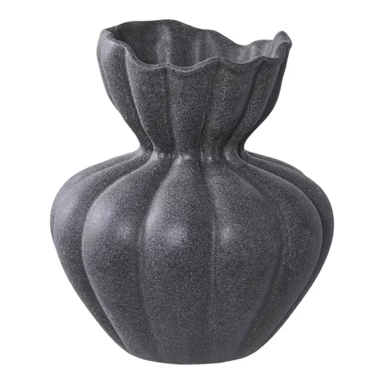 HOUSE NORDIC Keramička vaza, crna, Ø17,2 x 19,4 cm