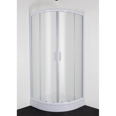 SANOTECHNIK Tuš kabina, polukružna, 80x80x190, mat staklo