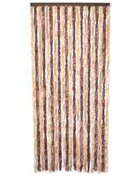 Zavjese za vrata šenil 90x200 cm smeđa