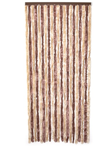 Zavjese za vrata šenil 90x200 cm smeđa