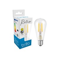 BRILLA LED žarulja 6.5W, 2700K, 806 lm, ST56 Filament clear