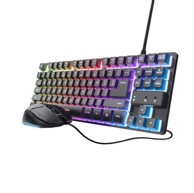 TRUST Gaming set GXT 798, tipkovnica i miš, mehanička tipkovnica, žičani, RGB osvjetljenje, US raspored, crna