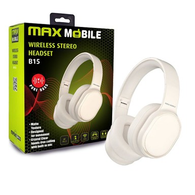 MAXMOBILE Slušalice Bluetooth B15, stereo, bež