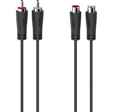 HAMA Audio kabel 1,5 m 2 x RCA, crni