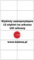 Etikete etiketa bez tiska A4 105/48 1/12 - pakiranje od, 100 kom.