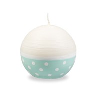 UNIPAR Svijeća Sweetness 22 h, bijelo-tirkizna