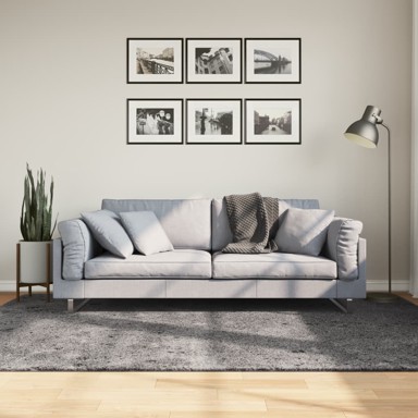 Tepih kratkih vlakana mekani i perivi antracit 160 x 230 cm