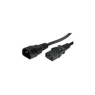 ROLINE Naponski kabel PC-Monitor, IEC320 C14-C13 10A, M/F, 1.8m, crni