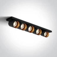 Nadgradni reflektor, DM65505N/B, 5xGU10, 10W, crna