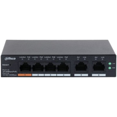 DAHUA TECHNOLOGY Switch DH-CS4226-24ET-375, upravljivi L2 Gigabit Ethernet (10/100/1000), Power over Ethernet (PoE), crni