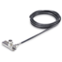 STARTECH Kabelska brava za laptop DUALKA10-LAPTOP-LOCK, 2 m, crna