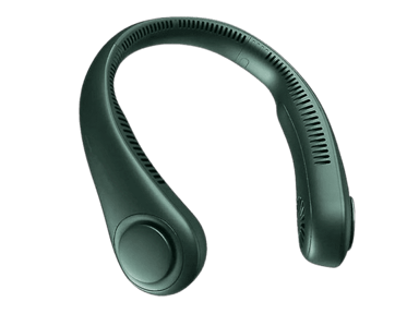 LUNIKS USB punjivi ventilator za vrat SPORT NECKFAN, zeleni