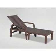 GARDEN LINE Vrtna ležaljka 192x66x33 cm, smeđa