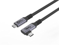 USB-C kabel, USB 3.2 Gen 2x2, snaga 100 W, brzina 20 Gbps, duljina 4 m, kutni konektor
