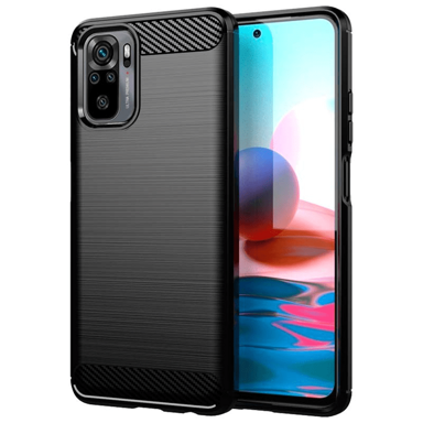 HAVANA Silikonska maskica, Xiaomi Redmi Note 10 / Redmi Note 10S, mat izvedba, karbon, crna