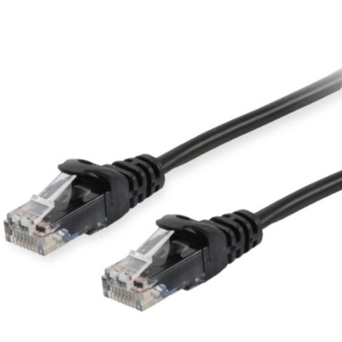 EQUIP Patch kabel Cat 6 U/UTP, 0.15 m, crni
