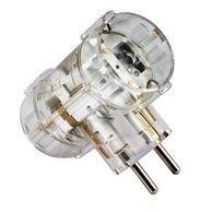 COMMEL Razdjelnik T 2-struki, transparentni