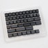 DUCKY Set tipki Blank Black, PBT, MDA profil, 133 komada