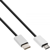 INLINE Micro USB na USB-C kabel 35844, USB 2.0, 1,5 m, crni