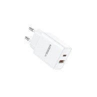 VEGER Kućni punjač VLS302U, bijeli, USB-A, USB-C, QC3.0