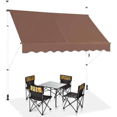NORTHIX Uvlačna tenda 200 cm bez bušenja, otporna na UV zračenje, s podesivom visinom