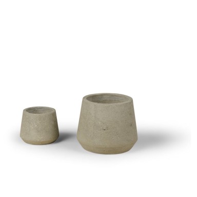 BONAMI SELECTION Set od dvije tegle za cvijeće Concrete