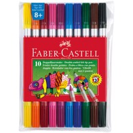 FABER-CASTELL Flomasteri školski FC.151110, obostrani, 10 boja
